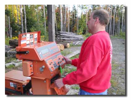 Thats me, Mike Grover. Owner of Saw it Coming Portable sawmill sevice